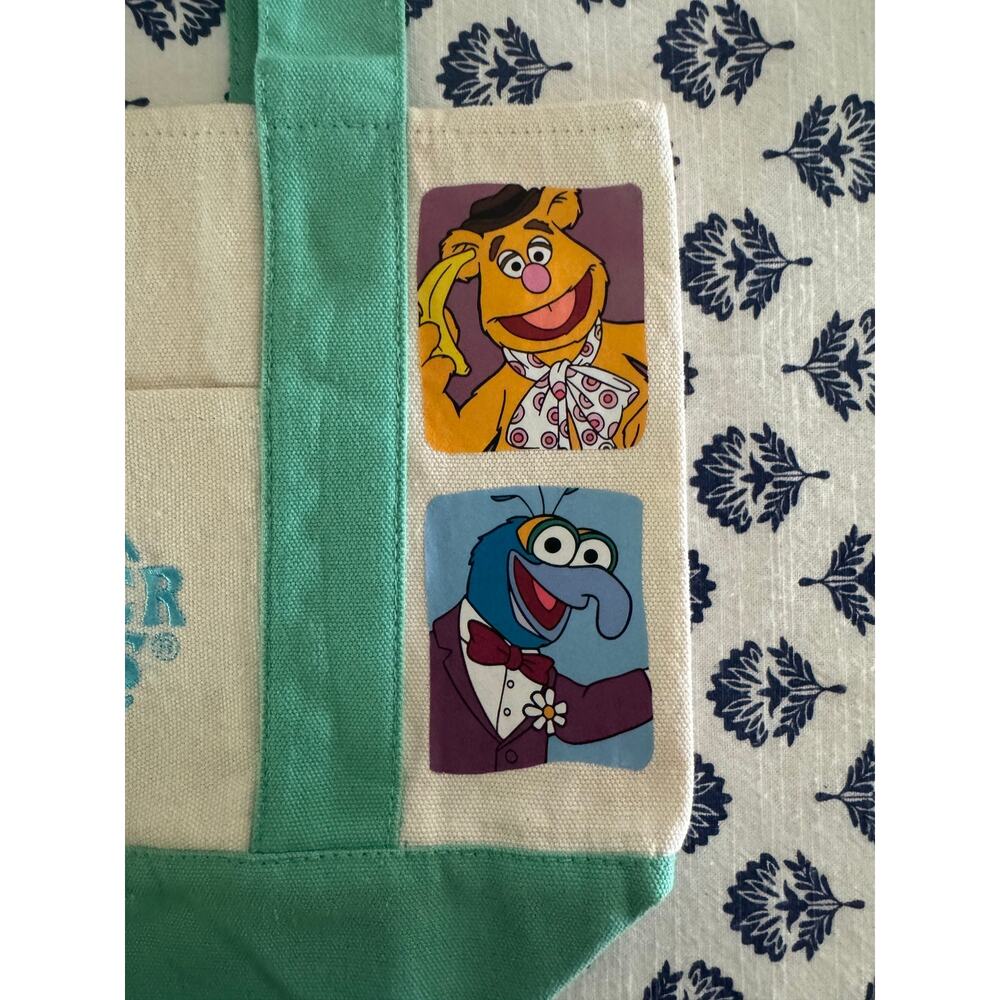 Disney Muppers Kermit, Piggy, Fozzy, Gonzo Custom Made Trader Joes Mini Tote - Picture 11 of 13